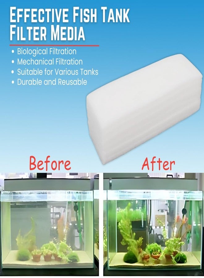 TED TABBIES Aquarium Bio Sponge Filter Pad for Filteration Contains Biochemical Cotton Sponge Media for Fish Tank and Ponds - 6 pcs - Image 5
